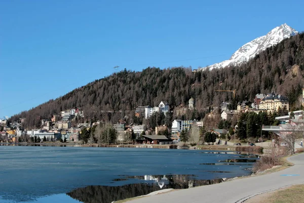 Lago de St Moritz — Foto de Stock