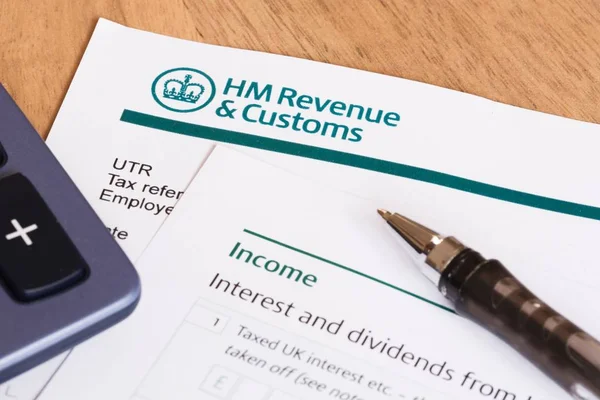 Tax return UK — Stock Photo, Image