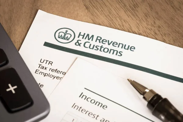 HMRC tax return — Stock Photo, Image