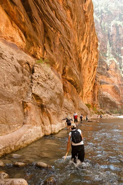 O Parque Nacional Narrows Zion — Fotografia de Stock