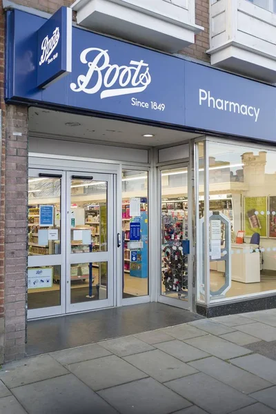 Boots pharmacy chemist UK high street — Stock Photo, Image