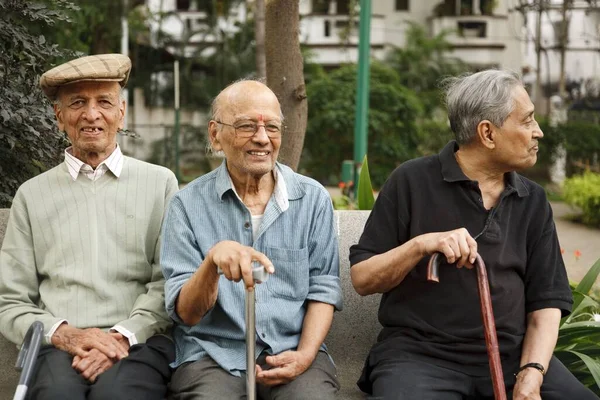 Старі індійські чоловіки, старійшини — стокове фото