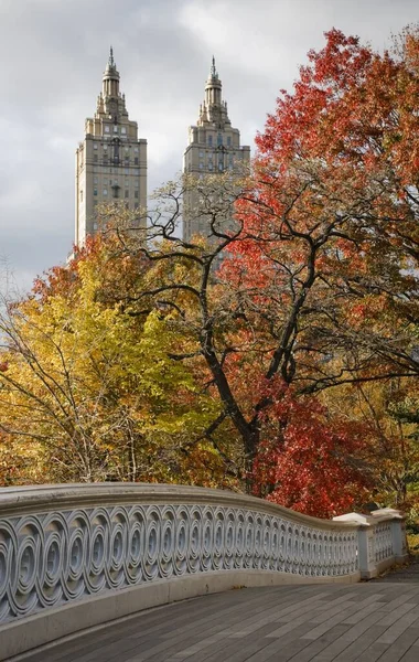 Bow Bridge Central Park en automne — Photo