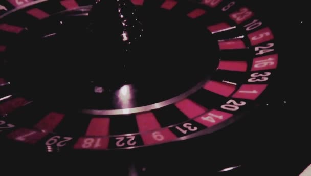 Rulet Casino Kumar Para Riski — Stok video