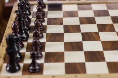 Satranç tahtası stratejisi oyunu. iş ve politik taktikler düşünmek