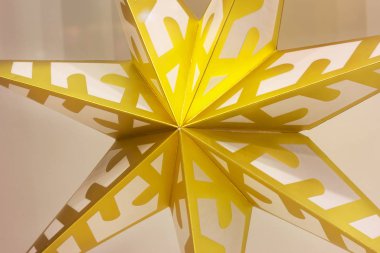 altın kağıt yıldız dekorasyon deseni geometri simetrisi