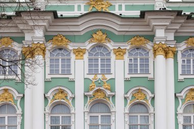 building of the Hermitage royal facade window front