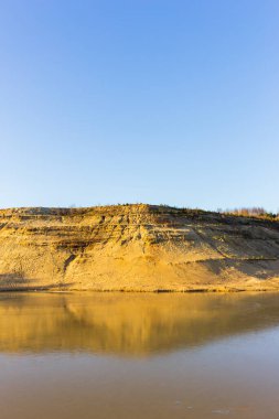 Doğal kum ocağı göleti doğa jeolojisi sanayi
