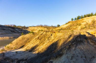 Doğal kum ocağı göleti doğa jeolojisi sanayi