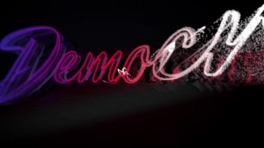 Metin demokratları ABD seçim demokrasisi bayrak bayrağı sancağını oyladı