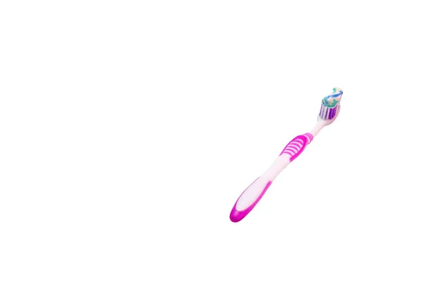 Pink Toothbrush Isolated Object Daily Care Oral Cavity — Stock Photo, Image