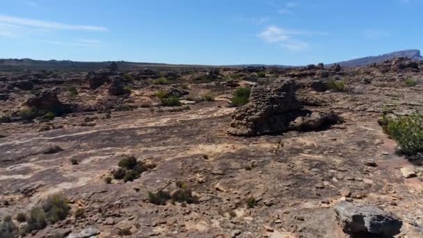 Güzel Manzara Rocky Dağları Havadan Görünümü — Stok video