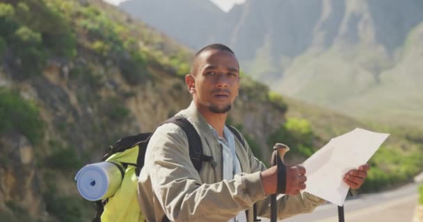 Fit Gehandicapte Gemengde Ras Man Met Kunstbeen Genieten Van Zijn — Stockvideo