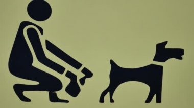 Şablon imzala - Lütfen köpeğinizin arkasını temizleyin.