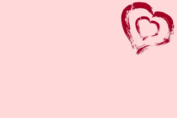 Red Heart Symbol Infinite Love Plenty Text Space Postcard Flyer — Stock Vector