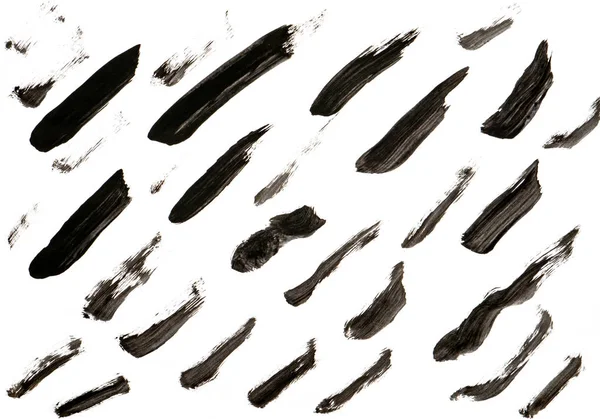 Líneas blancas negras hechas con un cepillo . — Foto de Stock