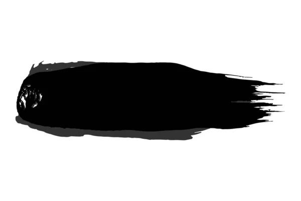Несчастное Знамя Черная Изолированная Кисть Гранж Пейнт Полоса Векторный Мазок — стоковый вектор