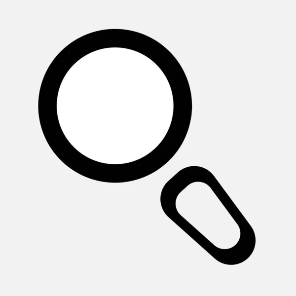 Het Vergrootglas Pictogram Het Zoekteken Voor Informatie Een Zoekmachine Teken — Stockvector