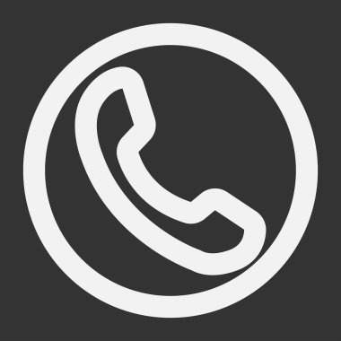 Siyah telefon tüp ikonu. Bana cevap ikonu de. Vecto illüstrasyon.