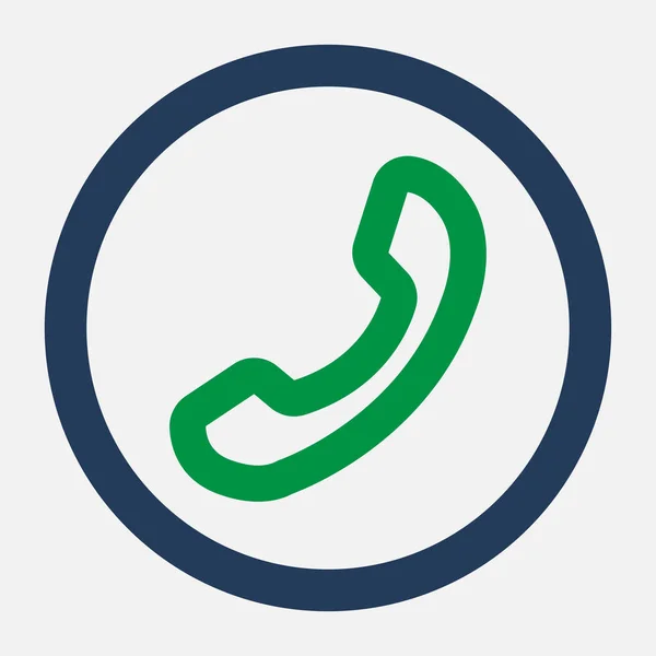Icono Tubo Teléfono Verde Llámame Icono Respuesta Ilustración Vecto Eps — Archivo Imágenes Vectoriales
