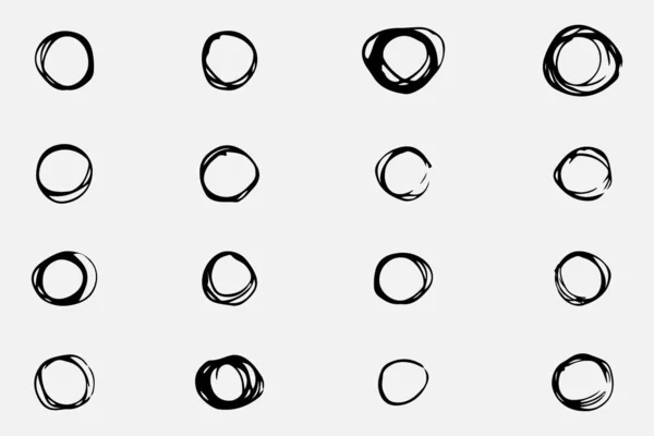 Formas Geométricas Simples Dibujadas Lápiz Mano Diferentes Tipos Formas Boceto — Vector de stock