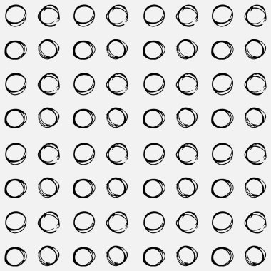 Kalemle elle çizilmiş basit geometrik şekiller. Değişik şekillerde. Siyah beyaz üçgenler, daireler ve kafesler. İllüstrasyon istiyor.