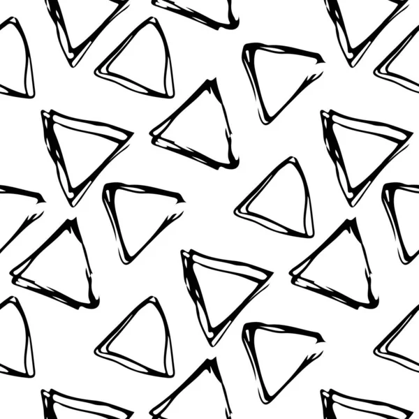 연필에 손으로 기하학적 종류의 모양들 스케치 삼각형 반사기가 일러스트 — 스톡 벡터