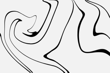 Uzun ve kısa aralıklı sıvı çizgileri olan soyut siyah beyaz resim fırçayla yapılmış. Elle çizilmiş tek renkli bir resim. Kirli, pejmürde siyah boya lekeleri. İllüstrasyon istiyor.