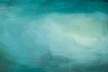 Resimdeki bir fırçayla yapılmış tek renkli bir arkaplan. Renklerin basit bir arkaplanı. Mavi yeşil tek renkli bir renktir..