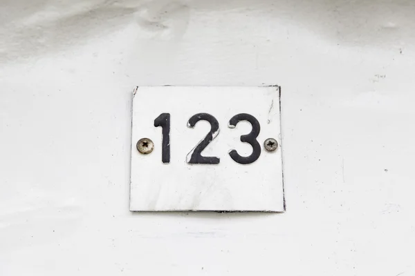 Number in street — Stock Photo, Image