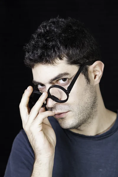 Silly boy glasses — Stock Photo, Image