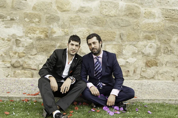 Gay casal amor — Fotografia de Stock