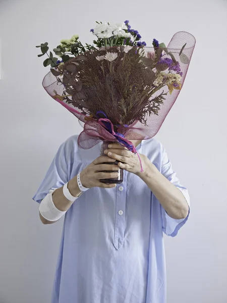 Hospital sick woman — Stock Photo, Image