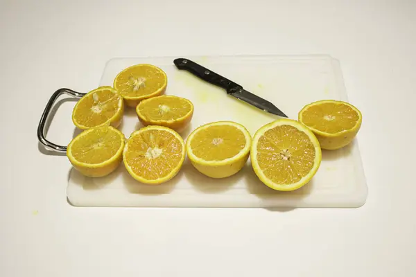 Naranjas frescas cortadas — Foto de Stock