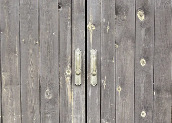 Porta de segurança Madeira — Fotografia de Stock