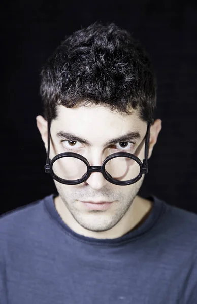 Silly boy glasses — Stock Photo, Image