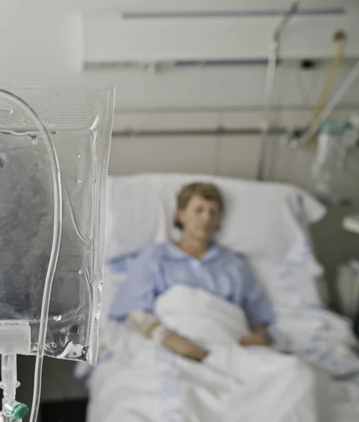 Hospital sick woman — Stock Photo, Image