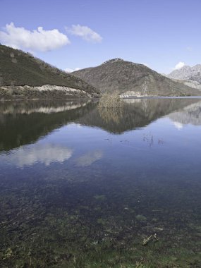 Park ve göl manzara