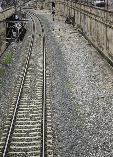Empty train track — Stock Photo, Image