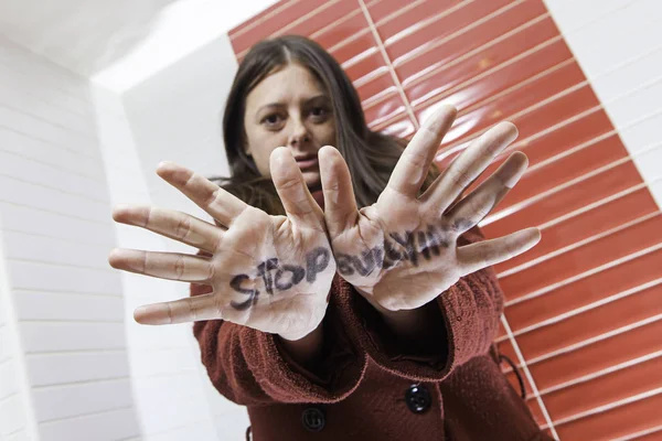 Stop bullying message — Stock Photo, Image