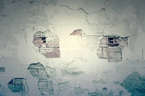 Сломанной цегляна стіна — стокове фото