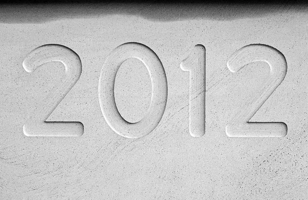 Año 2012 piedra — Foto de Stock