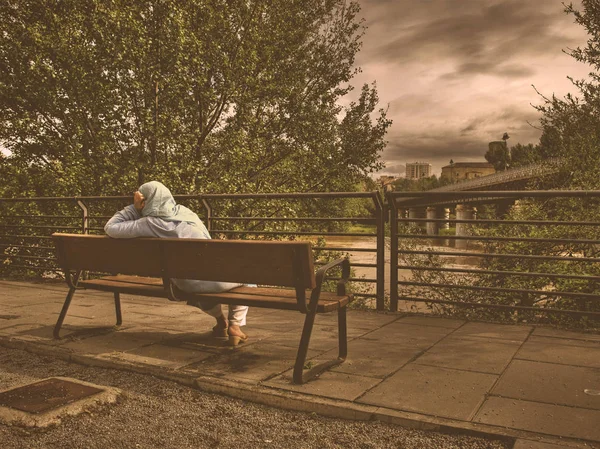 Marokkanische Straßenfrau — Stockfoto