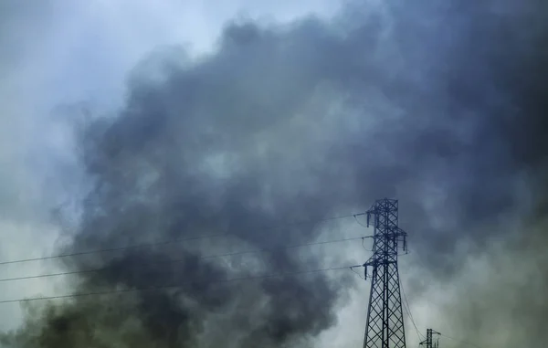 Smoke air pollution — Stock Photo, Image