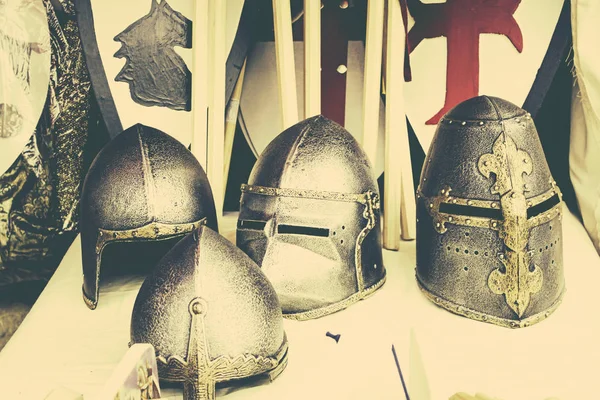 Helme mittelalterliche Geschichte — Stockfoto