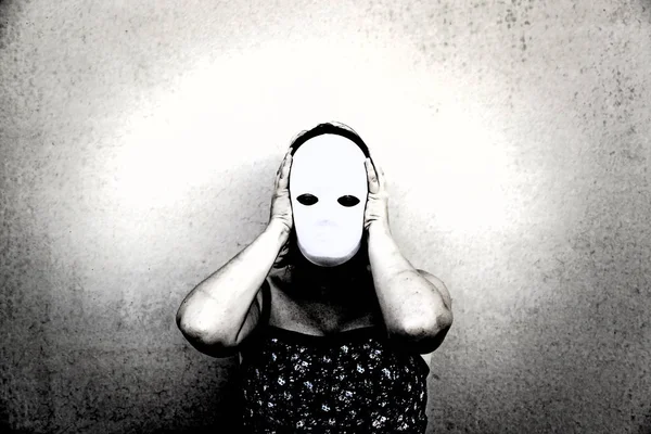 Misterioso misterio máscara — Foto de Stock