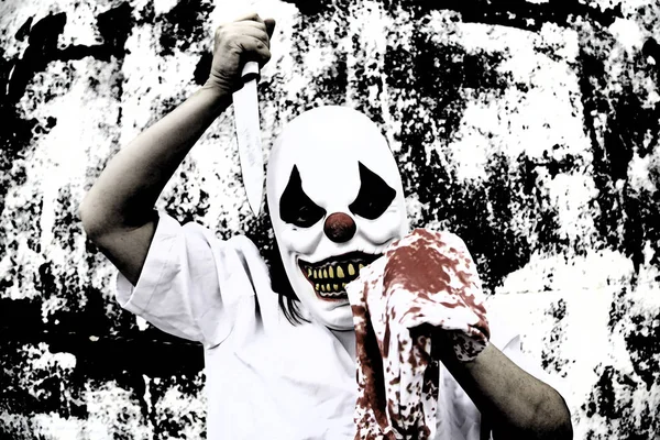 Blod mördare clown — Stockfoto