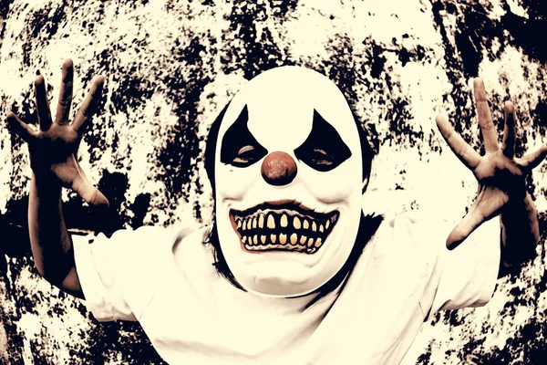 Clown scaring mask — Stock Photo, Image