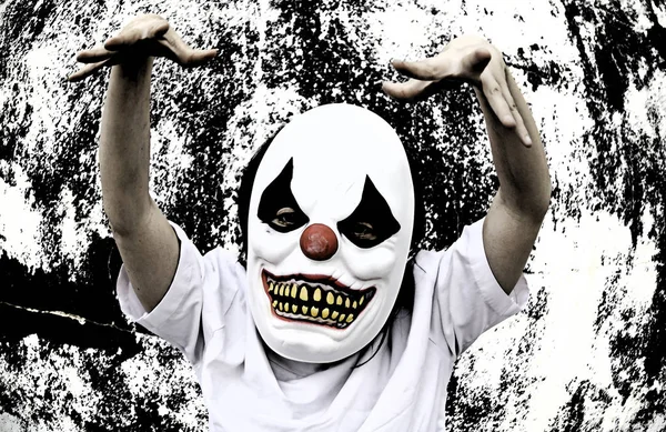 Clown terror skrämma — Stockfoto