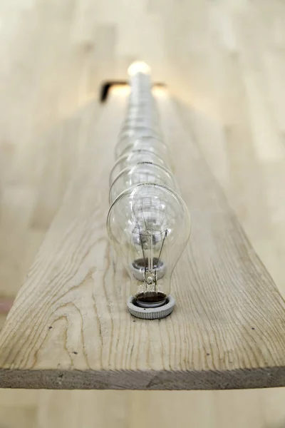 Žárovka se světlem na — Stock fotografie
